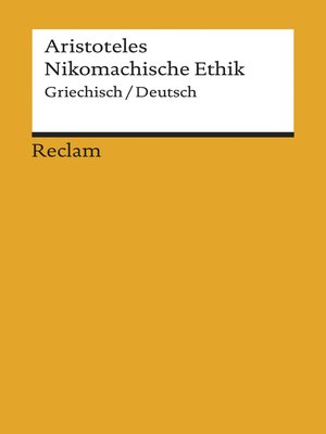 cover image of Nikomachische Ethik (Griechisch/Deutsch)